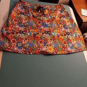 Blevon H Floral Skirt with black shorts (Skort) Country core